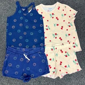 Old Navy summer shorts pajama set bundle- size large, 10/12